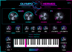 Interfaz completa de Olympo Hermes